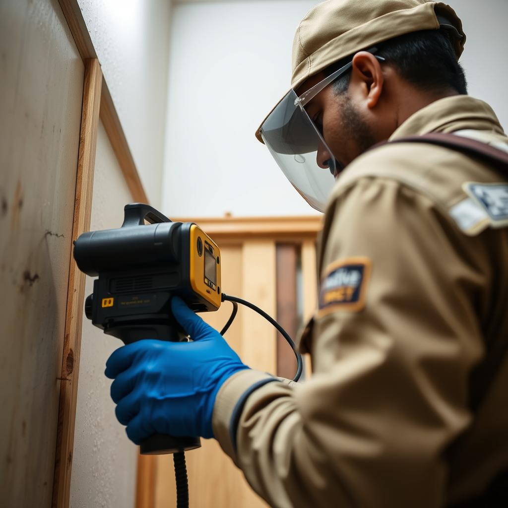 Termite inspection being conducted in Kakinada